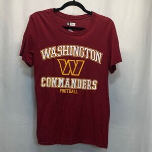 Washington Commanders Football Team Apparel NFL Burgundy T-Shirt Mens Small READ